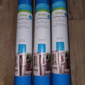 Blue Glossy Cricit Vinyl- 3 Rolls